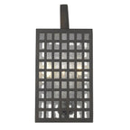 Black And Clear Three Light Seeded Dimmable Outdoor Hanging Lights With Black And Clear Shades