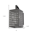 Black And Clear Three Light Seeded Dimmable Outdoor Hanging Lights With Black And Clear Shades