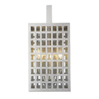 White And Clear Three Light Seeded Dimmable Outdoor Hanging Lights With White And Clear Shades