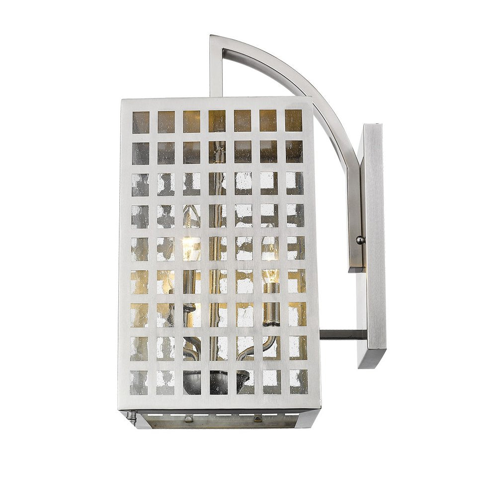 White And Clear Three Light Seeded Dimmable Outdoor Hanging Lights With White And Clear Shades