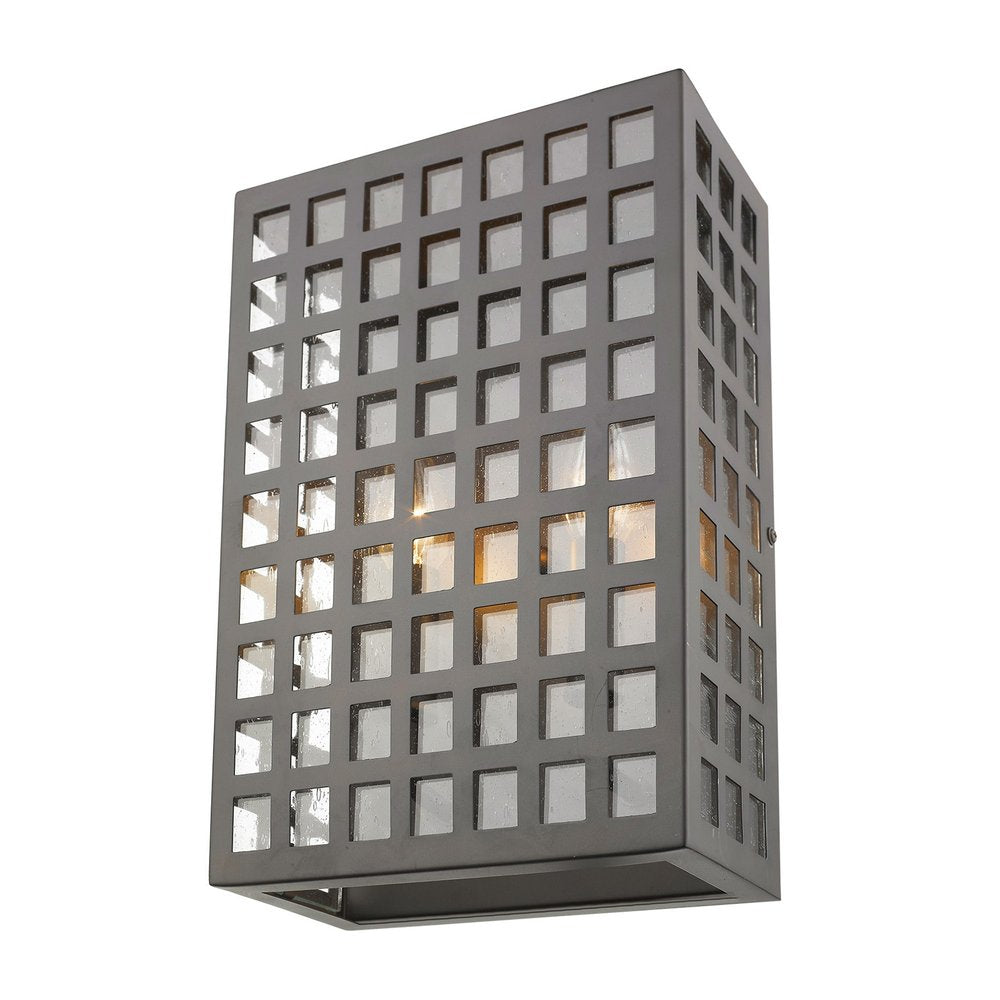 Black And Clear Two Light Seeded Dimmable Outdoor Hanging Lights With Black And Clear Shades
