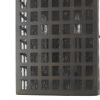 Black And Clear Two Light Seeded Dimmable Outdoor Hanging Lights With Black And Clear Shades