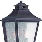 Black And Clear Two Light Seeded Dimmable Outdoor Hanging Lights With Black And Clear Shades