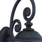Black And Clear Three Light Seeded Dimmable Outdoor Hanging Lights With Black And Clear Shades