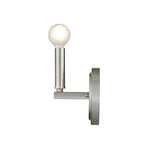 One Light Silver Wall Sconce