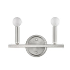7" Silver Metal Vanity Flush Mounted Sconce
