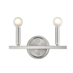 7" Silver Metal Vanity Flush Mounted Sconce
