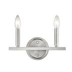 7" Silver Metal Vanity Flush Mounted Sconce