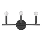 7" Black Metal Vanity Flush Mounted Sconce