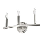 7" Silver Metal Vanity Flush Mounted Sconce