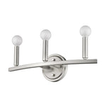 7" Silver Metal Vanity Flush Mounted Sconce