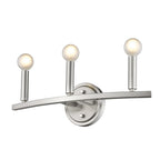 7" Silver Metal Vanity Flush Mounted Sconce