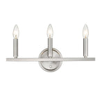 7" Silver Metal Vanity Flush Mounted Sconce