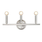 7" Silver Metal Vanity Flush Mounted Sconce