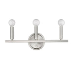 7" Silver Metal Vanity Flush Mounted Sconce