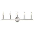 7" Silver Metal Vanity Flush Mounted Sconce