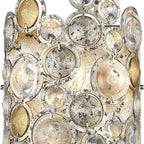 Vitozzi 1-Light Antique Silver Leaf Sconce