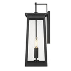 Alden 2-Light Matte Black Wall Light