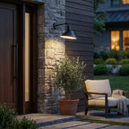 Black Dimmable Outdoor Hanging Light With Black Shades