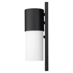 Black Frosted Dimmable Outdoor Hanging Light With Black And White Shades