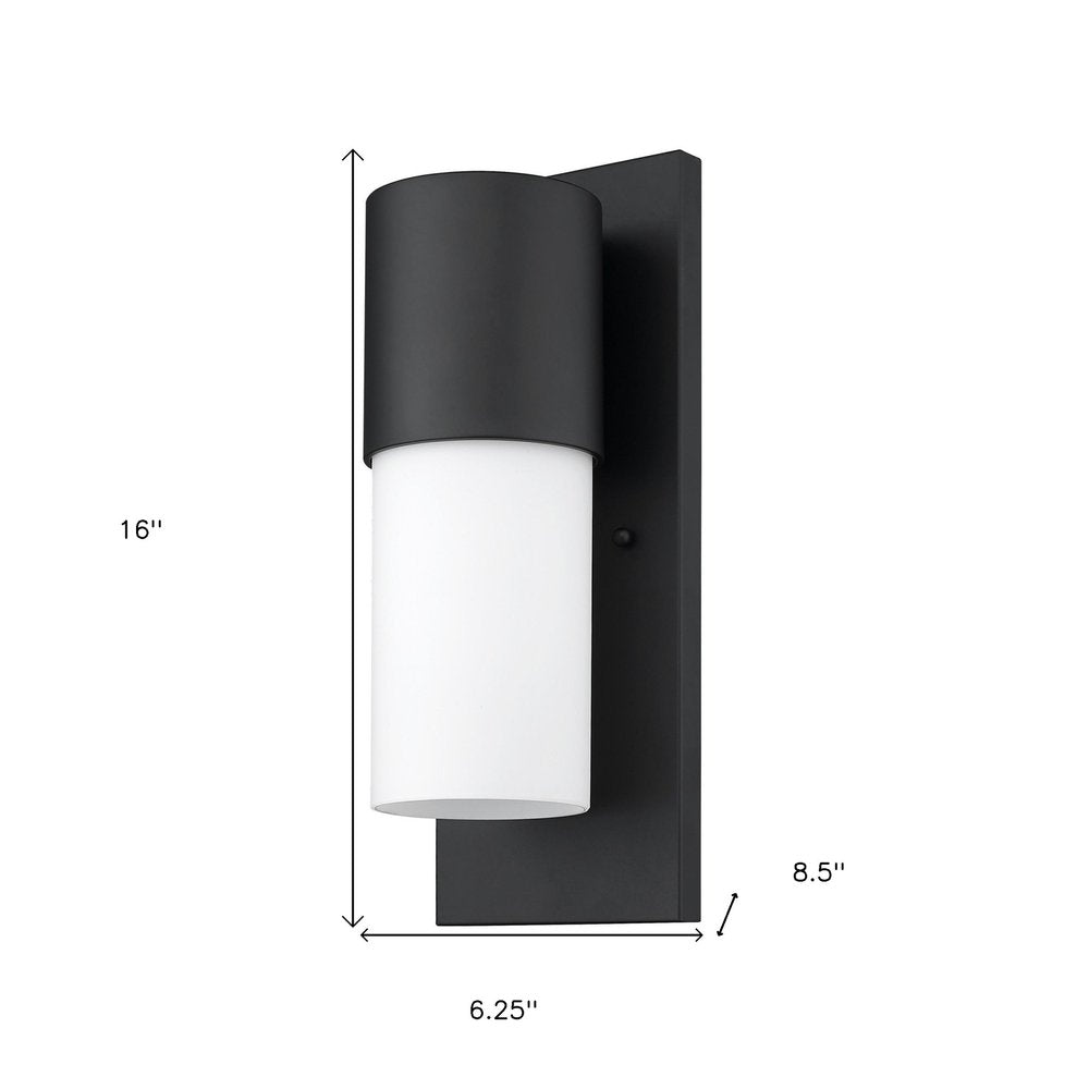 Black Frosted Dimmable Outdoor Hanging Light With Black And White Shades