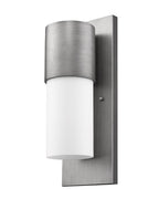 Silver And White Frosted Dimmable Outdoor Hanging Light With Silver And White Shades