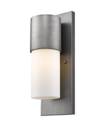 Silver And White Frosted Dimmable Outdoor Hanging Light With Silver And White Shades