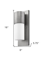 Silver And White Frosted Dimmable Outdoor Hanging Light With Silver And White Shades