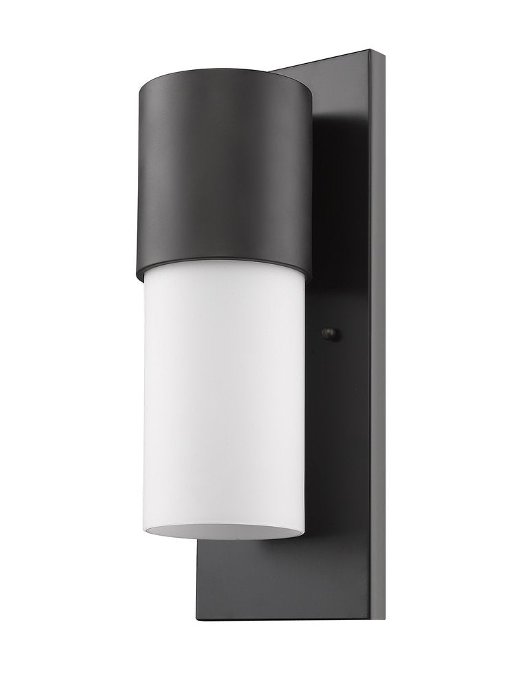Black And White Frosted Dimmable Outdoor Hanging Light With Black And White Shades