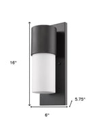 Black And White Frosted Dimmable Outdoor Hanging Light With Black And White Shades