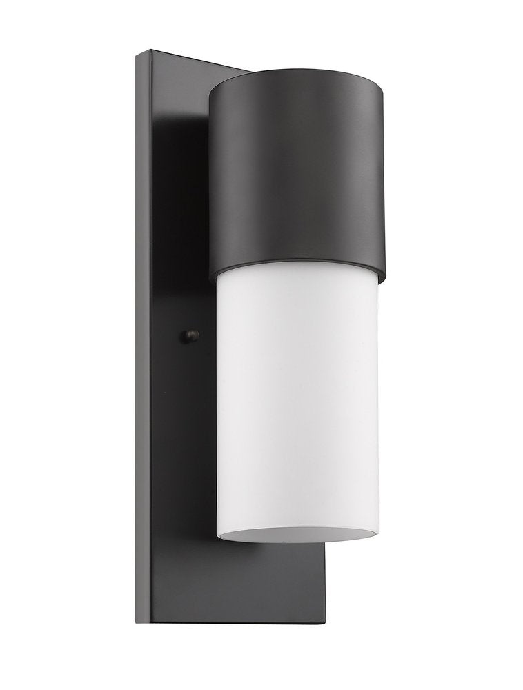 Black And White Frosted Dimmable Outdoor Hanging Light With Black And White Shades