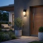 Black And White Frosted Dimmable Outdoor Hanging Light With Black And White Shades