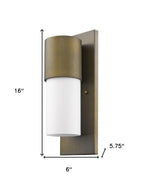 Brass And White Frosted Dimmable Outdoor Hanging Light With Brass And White Shades