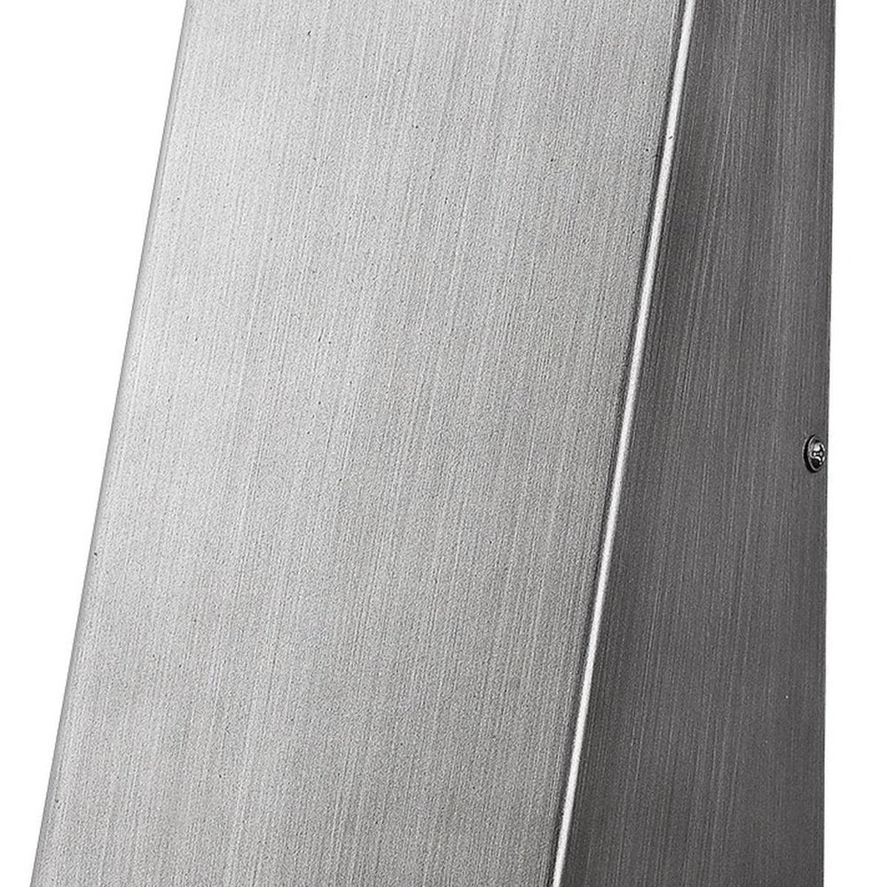 Silver Dimmable Outdoor Hanging Light With Silver Shades