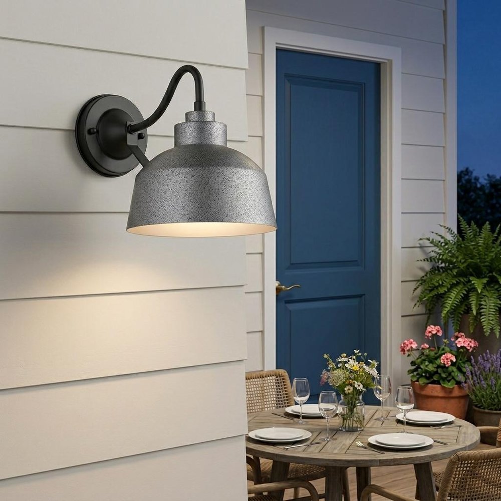Barnes 1-Light Gray Wall Light