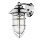 Silver Teardrop Shape Wall Sconce
