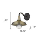 Brass Seeded Dimmable Outdoor Hanging Light With Brass Shades
