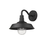 Black Seeded Dimmable Outdoor Hanging Light With Black Shades