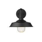 Black Seeded Dimmable Outdoor Hanging Light With Black Shades