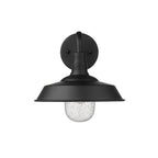Black Seeded Dimmable Outdoor Hanging Light With Black Shades