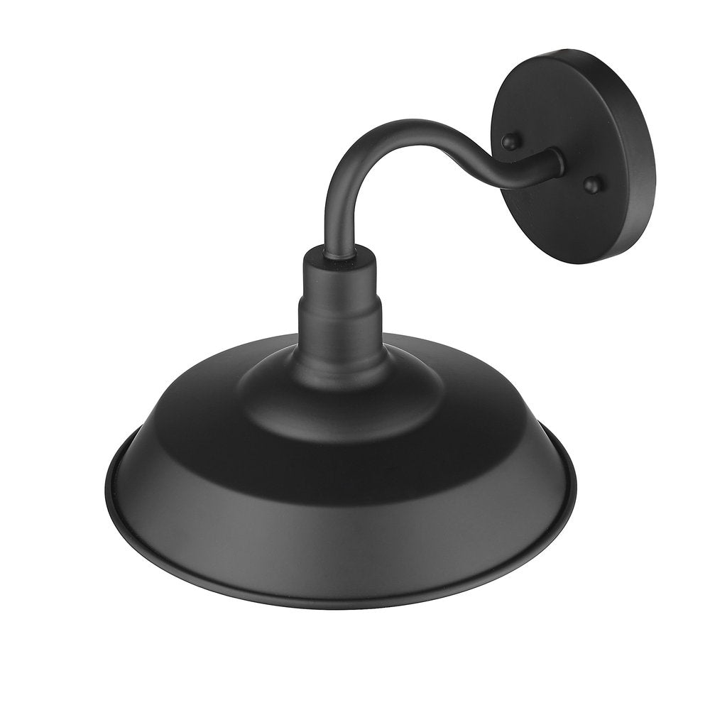 Black Seeded Dimmable Outdoor Hanging Light With Black Shades