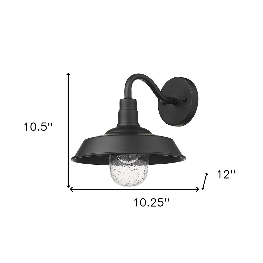 Black Seeded Dimmable Outdoor Hanging Light With Black Shades