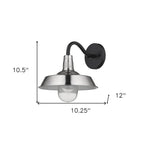 Silver Seeded Dimmable Outdoor Hanging Light With Silver Shades