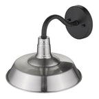 Silver Seeded Dimmable Outdoor Hanging Light With Silver Shades