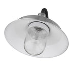 Silver Seeded Dimmable Outdoor Hanging Light With Silver Shades
