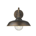 Bronze Seeded Dimmable Outdoor Hanging Light With Bronze Shades