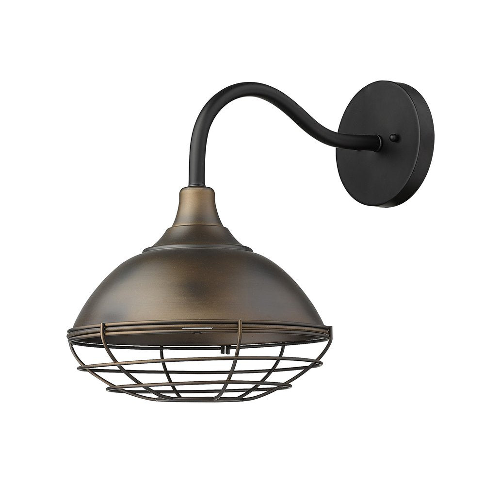 Bronze And Black Dimmable Outdoor Hanging Light With Bronze And Black Shades