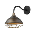 Bronze And Black Dimmable Outdoor Hanging Light With Bronze And Black Shades