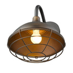 Bronze And Black Dimmable Outdoor Hanging Light With Bronze And Black Shades