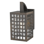 Bronze And Clear Seeded Dimmable Outdoor Hanging Light With Bronze And Clear Shades